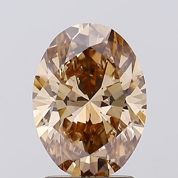 Timeless Of 2.07 CT Oval Shape Fancy Brown Color VS2 Clarity Lab Grown Diamond For Nowhere Else
