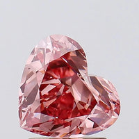 Beauty Of Of 1.57 CT Heart Shape Fancy Vivid Brownish Pink Color VS2 Clarity Moissanite Diamond For That Smile