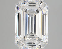 Stunning 6.34 CT Emerald Shape D Color VS1 Clarity Lab Grown Diamond For First Rain