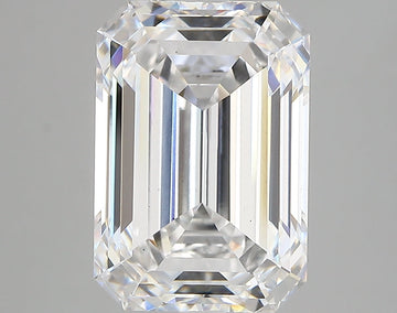 Stunning 6.34 CT Emerald Shape D Color VS1 Clarity Lab Grown Diamond For First Rain
