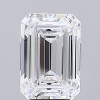 Perfect Of 4.67 CT Emerald Shape D Color VS1 Clarity Lab Grown Diamond For Cocktail Shine