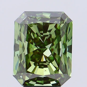 Stunning Of 4.23 CT Emerald Shape Fancy Vivid Green Color VS2 Clarity Lab Grown Diamond For No Rush