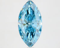 Stunning Of 3.04 CT Marquise Shape Fancy Vivid Blue Color VS2 Clarity Lab Grown Diamond For Calm Eyes