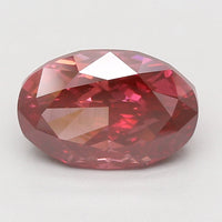 Timeless Of 4.04 CT Oval Shape Fancy Deep Pink Color VS2 Clarity Lab Grown Diamond For Wide Blue