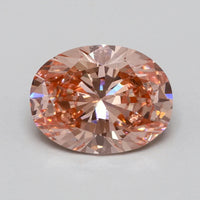 Luxury Of 0.96 CT Oval Shape Fancy Vivid Pink Color VS2 Clarity Moissanite Diamond For One Wish