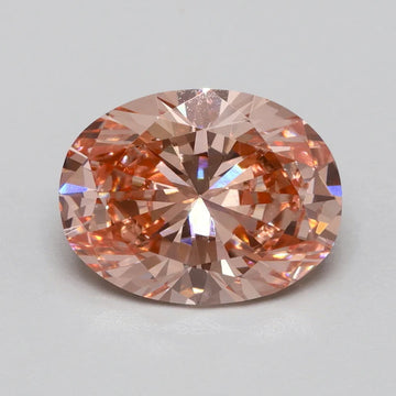 Luxury Of 0.96 CT Oval Shape Fancy Vivid Pink Color VS2 Clarity Moissanite Diamond For One Wish