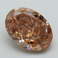Exclusive Of 1.91 CT Oval Shape Fancy Brown Color VS2 Clarity Lab Grown Diamond For Far Echo