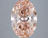 Premium 5.03 CT Oval Shape Fancy Vivid Pink Color VVS2 Clarity Lab grown Diamond For Custom Ring