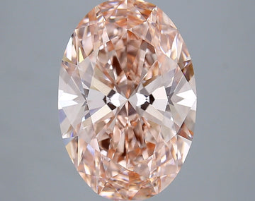 Premium 5.03 CT Oval Shape Fancy Vivid Pink Color VVS2 Clarity Lab grown Diamond For Custom Ring