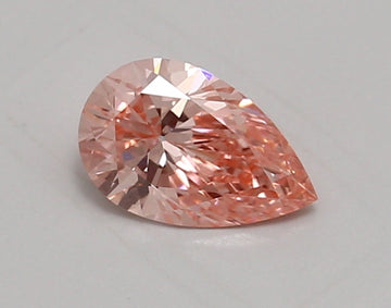 Fantastic 0.93 CT Pear Shape Fancy Vivid Pink Color VVS1 Clarity Lab Grown Diamond For True Wait