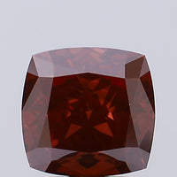 Beautiful 3.42 CT Cushion Shape Fancy Vivid Orange Red Color VVS2 Clarity Moissanite Diamond For Cocktail Ring