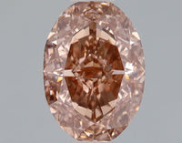 Excellent Of 0.74 CT Oval Shape Fancy Brown Color VS1 Clarity Lab Grown Diamond For Soft Touch