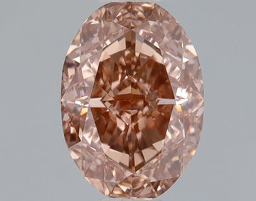 Excellent Of 0.74 CT Oval Shape Fancy Brown Color VS1 Clarity Lab Grown Diamond For Soft Touch