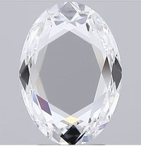 Exclusive 2.05 CT Rose Cut Shape D Color VVS2 Clarity Moissanite Diamond For Party Ring