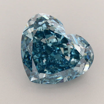 Sustainable 3.25 CT Heart Shape Fancy Vivid Blue Color VVS2 Clarity Moissanite Diamond For Birthday Ring