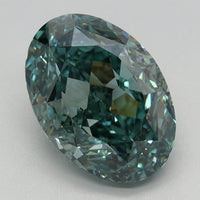 Exclusive Of 3.69 CT Oval Shape Fancy Vivid Green Color VS2 Clarity Lab Grown Diamond For Even Peace