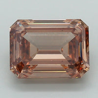 Exclusive Of 3.36 CT Emerald Shape Fancy Brown Color VS2 Clarity Lab Grown Diamond For One Wish