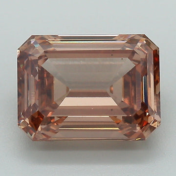 Exclusive Of 3.36 CT Emerald Shape Fancy Brown Color VS2 Clarity Lab Grown Diamond For One Wish