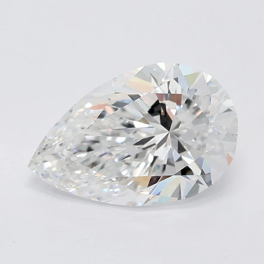 Bright 2.08 CT Pear Shape D Color VVS2 Clarity Moissanite Diamond For Her Gaze