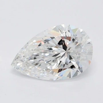 Bright 2.08 CT Pear Shape D Color VVS2 Clarity Moissanite Diamond For Her Gaze