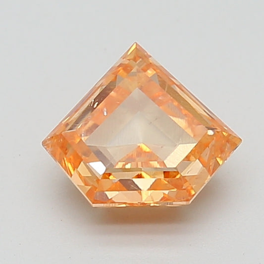 Hot Selling 2.02 CT Antique Shape Fancy Vivid Orange Color SI1 Clarity Moissanite Diamond For Birthday Ring