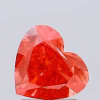 Ultimate Of 1.75 CT Heart Shape Fancy Vivid Red Color VS2 Clarity Moissanite Diamond For Long After