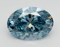 Designer Of 1.99 CT Oval Shape Fancy Vivid Blue Color VS2 Clarity Moissanite Diamond For Endless Calm