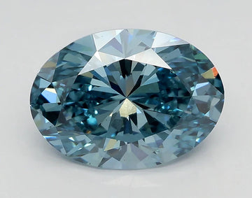 Designer Of 1.99 CT Oval Shape Fancy Vivid Blue Color VS2 Clarity Moissanite Diamond For Endless Calm