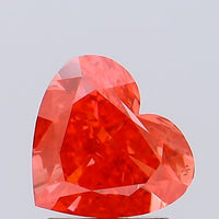 Ultimate Of 1.75 CT Heart Shape Fancy Vivid Red Color VS2 Clarity Lab Grown Diamond For Long After
