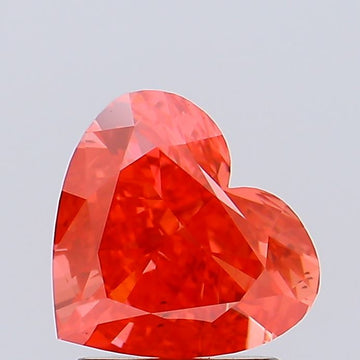 Ultimate Of 1.75 CT Heart Shape Fancy Vivid Red Color VS2 Clarity Lab Grown Diamond For Long After