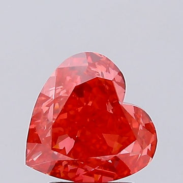 Great Of 3.01 CT Heart Shape Fancy Vivid Red Color VS2 Clarity Lab Grown Diamond For True Bloom