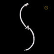 Luxury Pave Letter A Tennis Bracelet - view 4