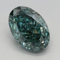 Sparkling Of 1.55 CT Oval Shape Fancy Vivid Green Color VS2 Clarity Moissanite Diamond For Slow Glow