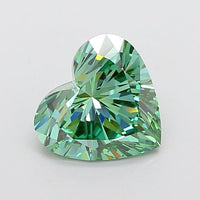 Hot Selling 3.08 CT Heart Shape Fancy Vivid Green Color VVS2 Clarity Moissanite Diamond For Propose Ring