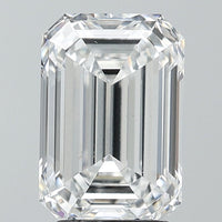 Minimalist Of 2.10 CT Emerald Shape D Color VS1 Clarity Lab Grown Diamond For Engagement Ring