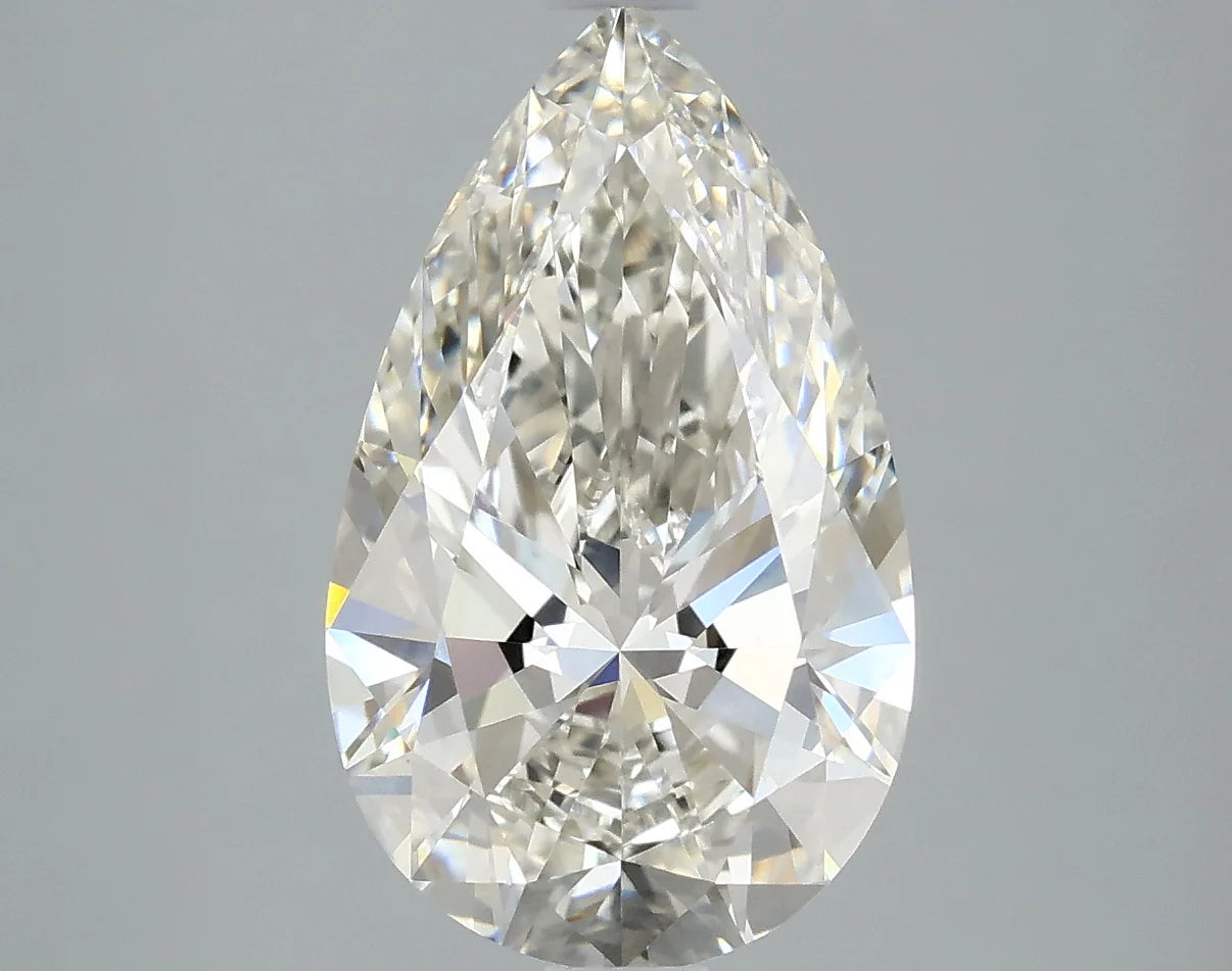 Bright 2.43 CT Pear Shape H Color VVS2 Clarity Moissanite Diamond For Someone Ring