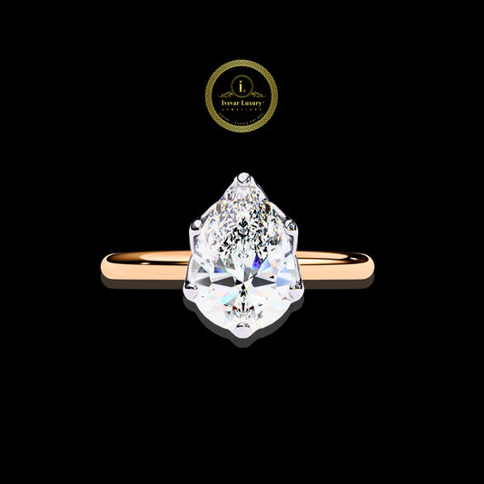 High End Real Gold Wedding Rings with Lab Grown Diamond Custom Jewelry