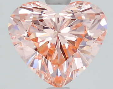 Bright Fancy Vivid Pink Color VVS2 Clarity 2.01 CT Heart Shape Moissanite Diamond For Engagement Ring