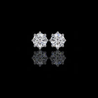 2.60 TCW Ultimate Collection of Luxury Round Cut Lab Created Diamond Six Prong Solitaire Elegance Earring