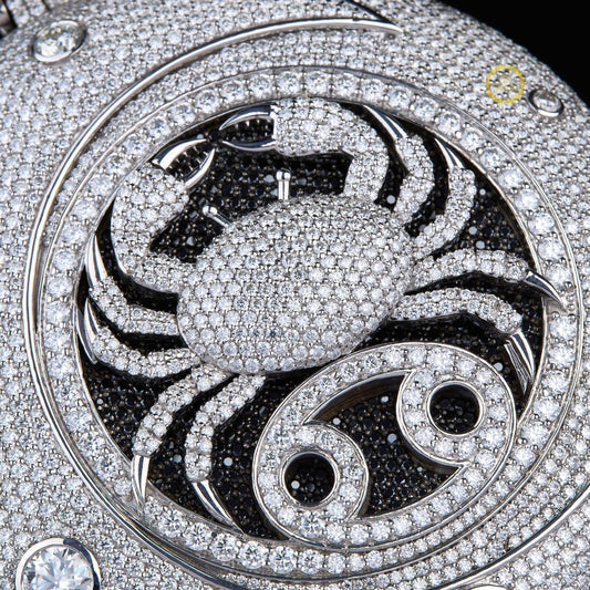Unique Design Black and White Moissonite Diamond Pandant by Ivevar .