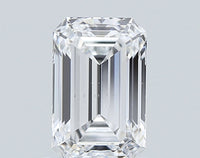 Stunning E Color SI1 Clarity 1.25 CT Emerald Shape Moissanite Diamond For Custom Ring