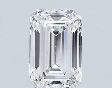 Stunning E Color SI1 Clarity 1.25 CT Emerald Shape Moissanite Diamond For Custom Ring