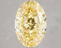 Timeless 4.85 CT Oval Shape Fancy Vivid Yellow Color VS1 Clarity Lab grown Diamond For Wedding Ring