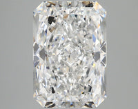 Bright 4.73 CT Radiant Shape E Color SI1 Clarity Lab grown Diamond For Low Fire
