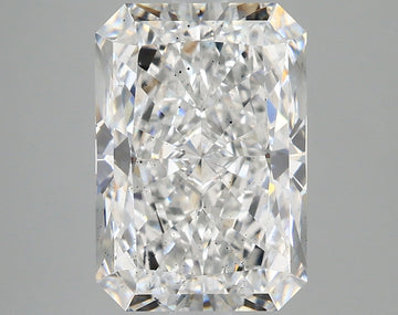 Bright 4.73 CT Radiant Shape E Color SI1 Clarity Lab grown Diamond For Low Fire