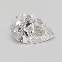 Brilliant 0.75 CT Pear Shape D Color SI1 Clarity Lab Grown Diamond For the White Petals
