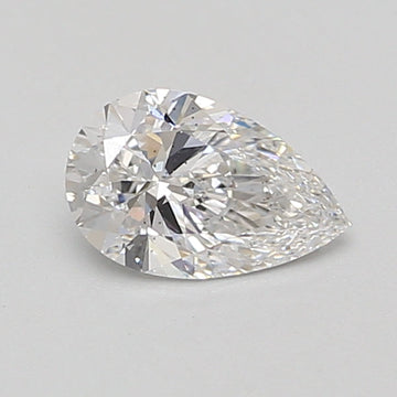 Brilliant 0.75 CT Pear Shape D Color SI1 Clarity Lab Grown Diamond For the White Petals
