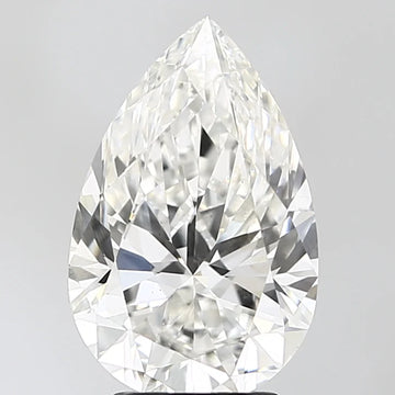 Bright 3.05 CT Pear Shape F Color VS1 Clarity Moissanite Diamond For Blue Silence