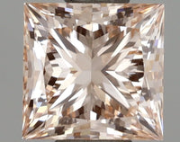 Trendy 1.01 CT Princess Shape Fancy Light Pink Color VS1 Clarity Lab Grown Diamond For Silent Flame