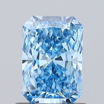 Great 0.83 CT Radiant Shape Fancy Vivid Blue Color VVS1 Clarity Lab Grown Diamond For Her Touch